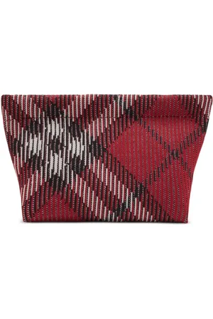 Burberry Strikket clutch med ternet mønster