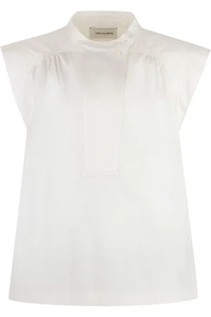 YVES SALOMON Top i poplin
