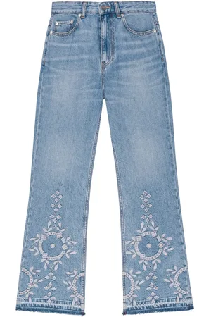 Ganni Jeans i broderie-anglaise