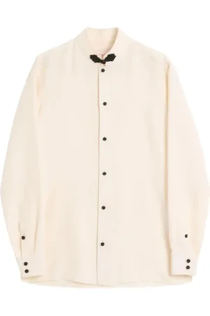 VALENTINO GARAVANI Silkeskjorte med duffelcoat-lukning