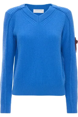 Victoria Beckham Strikket sweater med V-hals