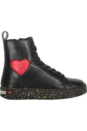 Moschino High-top sneakers med hjertedetalje