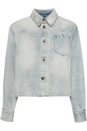 We11 Done Forvasket denimskjorte