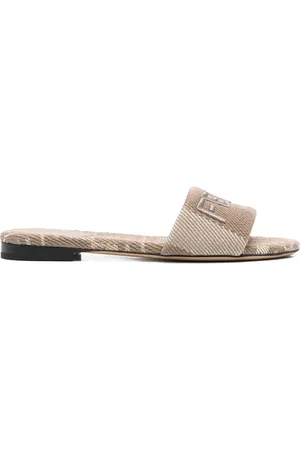 Fendi Sandaler med logobroderi