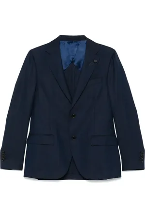 LARDINI Blazer med broche-detalje