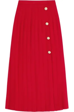 VALENTINO GARAVANI Mellemlang georgette-nederdel