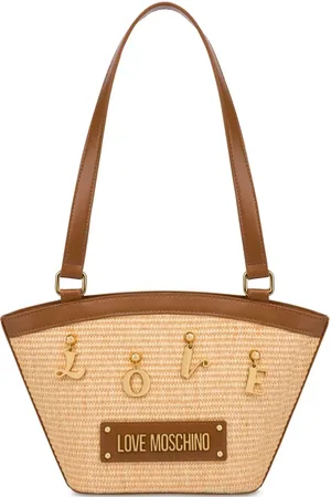 Moschino Skuldertaske med logobogstaver