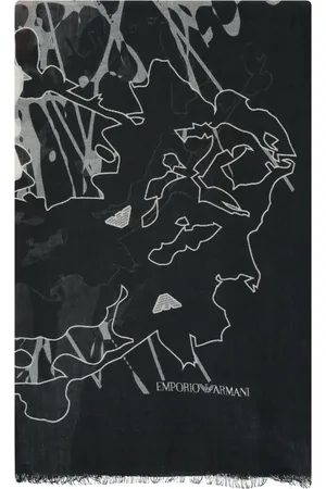 Emporio Armani Tørklæde med grafisk tryk