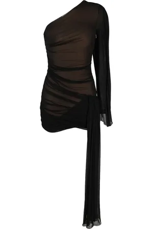 DION LEE Kort draperet Hosiery kjole