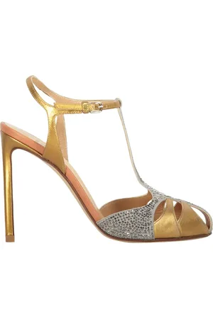 Francesco Russo 105mm pumps med krystaludsmykning