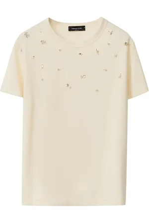 Fabiana Filippi T-shirt med perleudsmykning