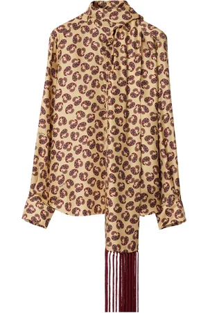 Burberry Silkeskjorte med paisleytryk