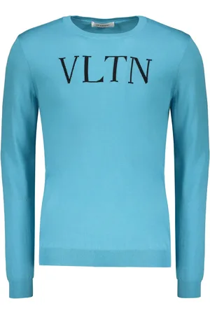 VALENTINO GARAVANI Intarsiastrikket trøje med logo