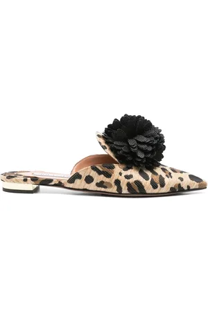 Aquazzura Sandaler med leopardmønster