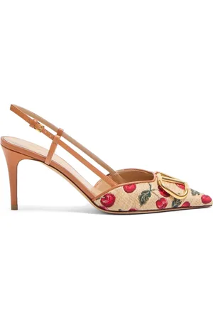 VALENTINO GARAVANI 80 mm VLogo pumps med Cherryfic-tryk