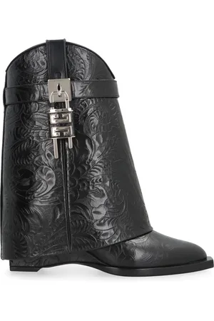 Givenchy 60 mm Shark Lock Cowboy læderstøvler