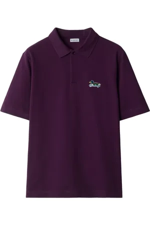 Burberry Polo-T-shirt med logo-applikation