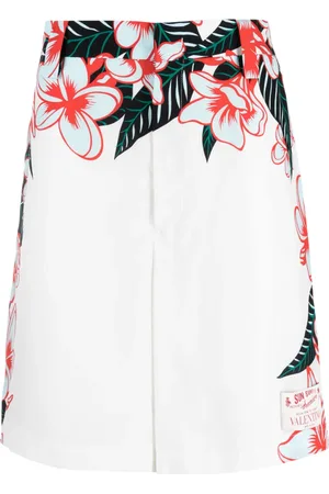 VALENTINO GARAVANI Shorts med blomstertryk
