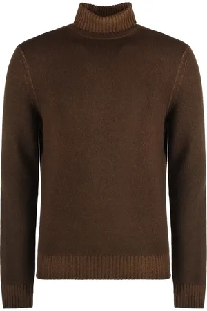Malo Sweater i uld med logo