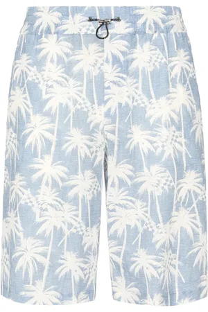 Philipp Plein Shorts med Kid Fit Chambray-tryk