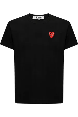 Comme des Garçons T-shirt med logoapplikation