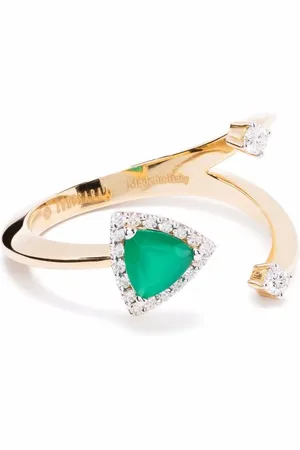 ANAPSARA Micro Cosmos ring i 18 karat guld med diamant og onyx