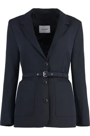 YVES SALOMON Blazer med bælte