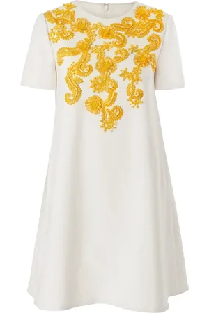 Carolina Herrera Kort broderet kjole
