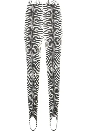 Roberto Cavalli Leggings med zebratryk