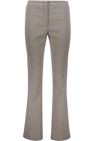 Etro Abstract print flared trousers