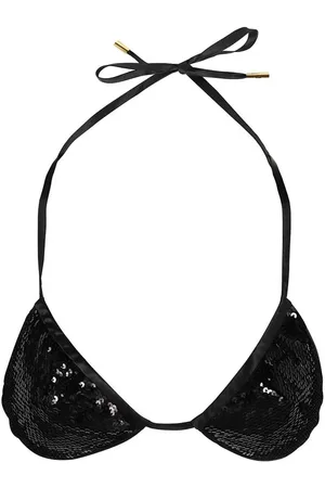Tom Ford Trekantet bikinitop med pailletudsmykning