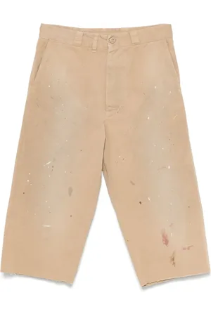 Maison Margiela Shorts med malingssprøjt
