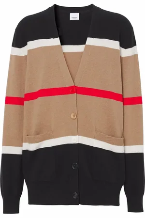 Burberry Strikket cardigan med Icon-stribe
