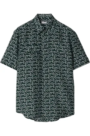 Burberry Silkeskjorte med B-tryk