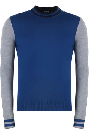 Malo Sweater i uld med logo