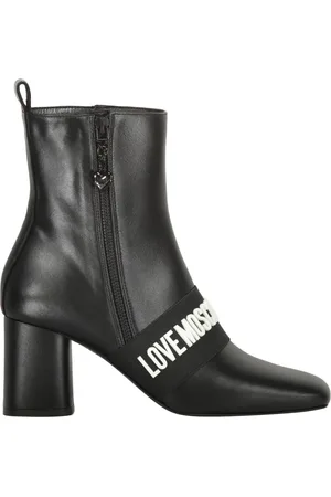 Moschino 70 mm støvler med logobogstaver