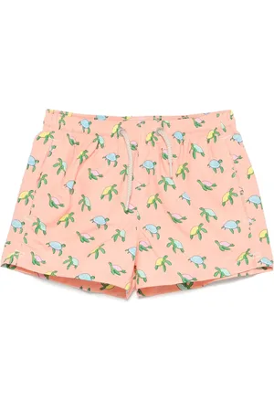 MC2 SAINT BARTH Badeshorts med citron-tryk