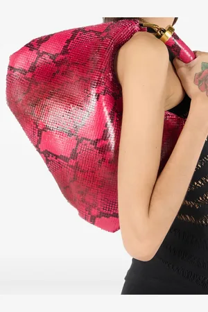 Roberto Cavalli Skuldertaske med slangetryk