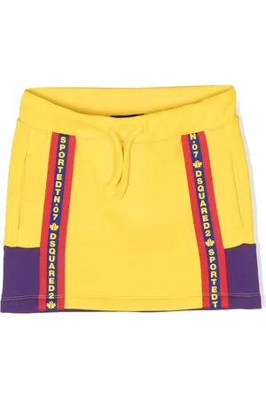 Dsquared2 Kort nederdel med logotryk og paneler