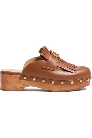 VALENTINO GARAVANI 45 mm VLogo Signature slip on-sko med frynser