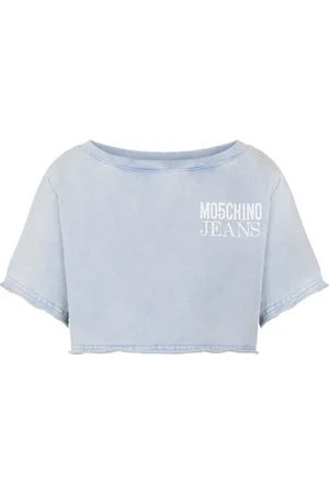 Moschino Cropped T-shirt i denim