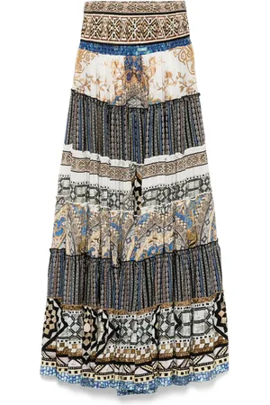Camilla Make Me Your Mosaic nederdel med ruchet talje
