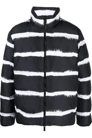 Moncler Stribet Sil dynejakke