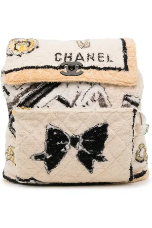 CHANEL 1992 quiltet rygsæk i frotté