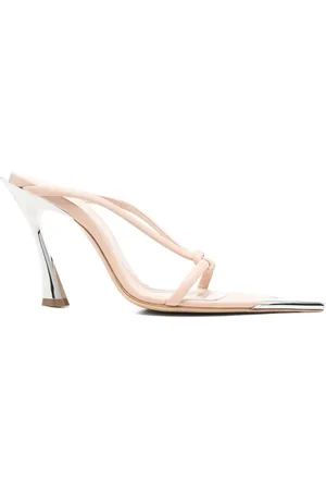 MUGLER 95 mm mules i læder med knude