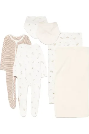 Purebaby Buksedragt med grafisk tryk (sæt med to)