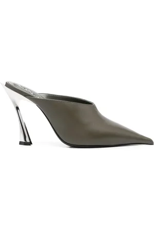 MUGLER 95 mm mules i ruskind