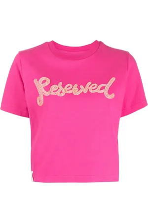 Izzue Perledekoreret cropped Reserved T-shirt