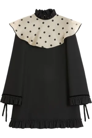 VALENTINO GARAVANI Kort kjole i crepe couture