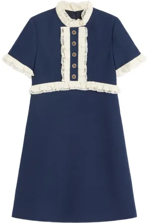 VALENTINO GARAVANI Kort kjole i crepe couture